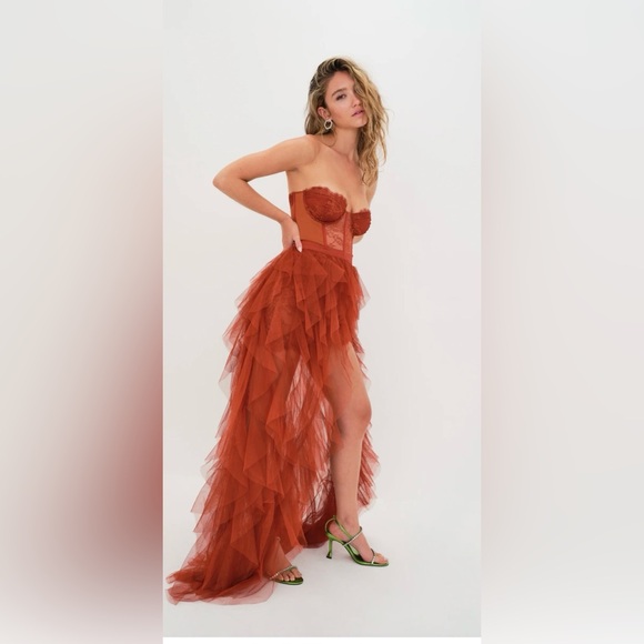 NWT For Love & Lemons Bustier Gown Size XS Prom Dress - Picture 5 of 6